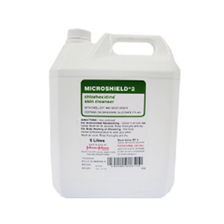 Dung dịch rửa tay sát khuẩn Microshield Chlorhexidine 2% 5 lít