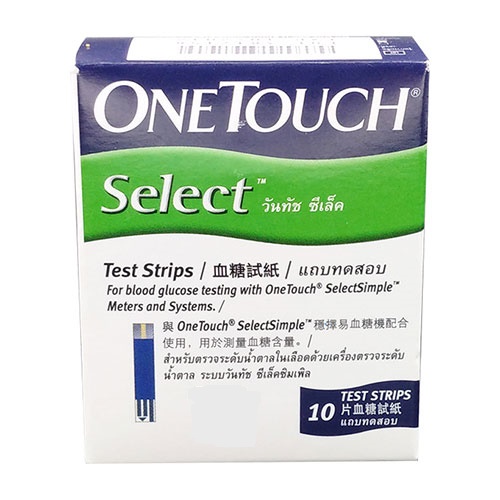 Que thử tiểu đường OneTouch Select (10 que)