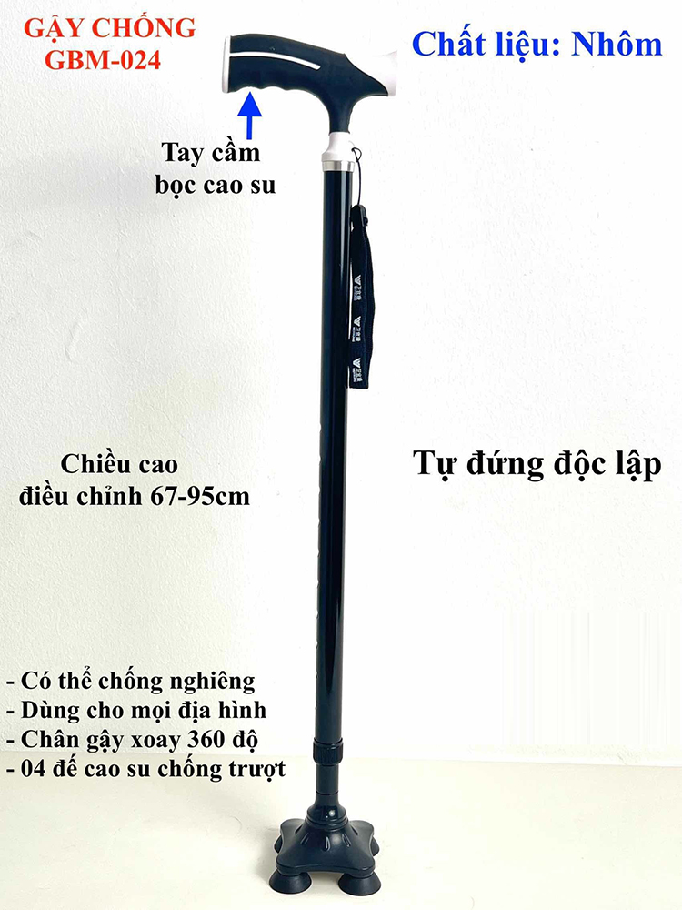  Gậy chống 4 chân GBM-024