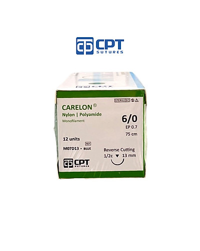  Chỉ phẩu thuật CPT Nylon CARELON 6/0 M07D13